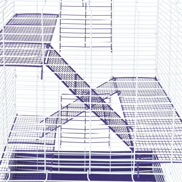 WARE Chew Proof 4 Story Small Animal Cage, Purple - Chewy.com