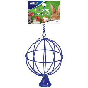Ware Hay Ball Small Animal Treat Holder, Color Varies