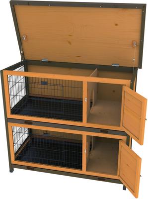 Show full view: Ware Premium+ Double Decker Rabbit Hutch slide 2 of 3