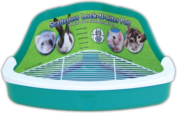 Rabbit Litter Small Pet Litter Pan Ware Scatterless Lock-N-Litter