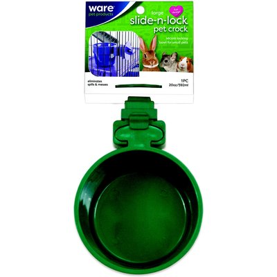 Ware Ware Slide-N-Lock Small Animal Bowl, Large