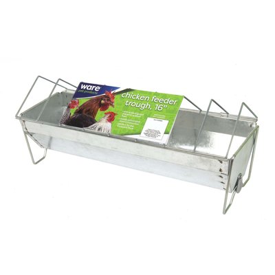Ware Ware Trough Chicken Feeder, 16-in