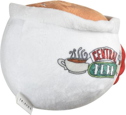 Show full view: Warner Bros Central Perk Coffee Moderate Squeaky Dog Plush Toy, Multicolor slide 3 of 6
