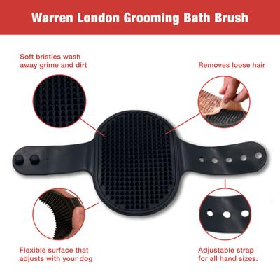 Show full view: Warren London Bath Dog Brush, Black slide 2 of 9