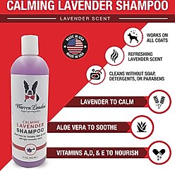 Warren London Calming Lavender & Aloe Vera Dog & Cat Shampoo, 17-fl oz bottle slide 2 of 6