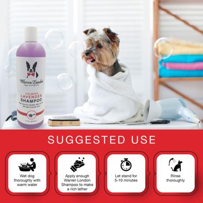 Show full view: Warren London Calming Lavender & Aloe Vera Dog & Cat Shampoo, 17-fl oz bottle slide 4 of 6
