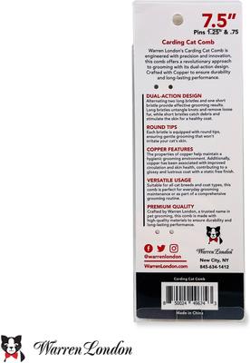 Show full view: Warren London Carding Metal Dog & Cat Comb slide 8 of 9