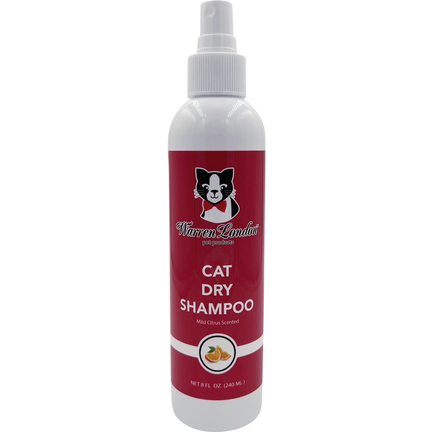 Warren London Citrus Dry & Waterless Cat Shampoo, 8-fl oz bottle