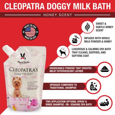 Show full view: Warren London Cleopatra's Full Body Treatment Dog Milk Bath, 12-fl oz pouch slide 2 of 7