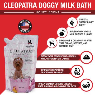 Show full view: Warren London Cleopatra's Full Body Treatment Dog Milk Bath, 32-fl oz pouch slide 2 of 6