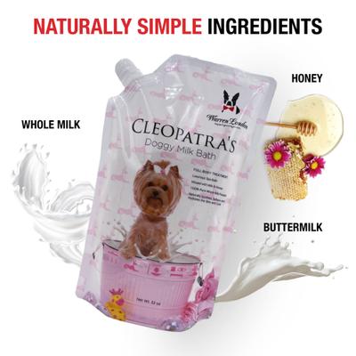 Show full view: Warren London Cleopatra's Full Body Treatment Dog Milk Bath, 32-fl oz pouch slide 3 of 6