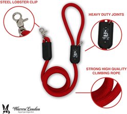 Warren London Climbing Rope Dog Leash, 5-ft, Red slide 2 of 4
