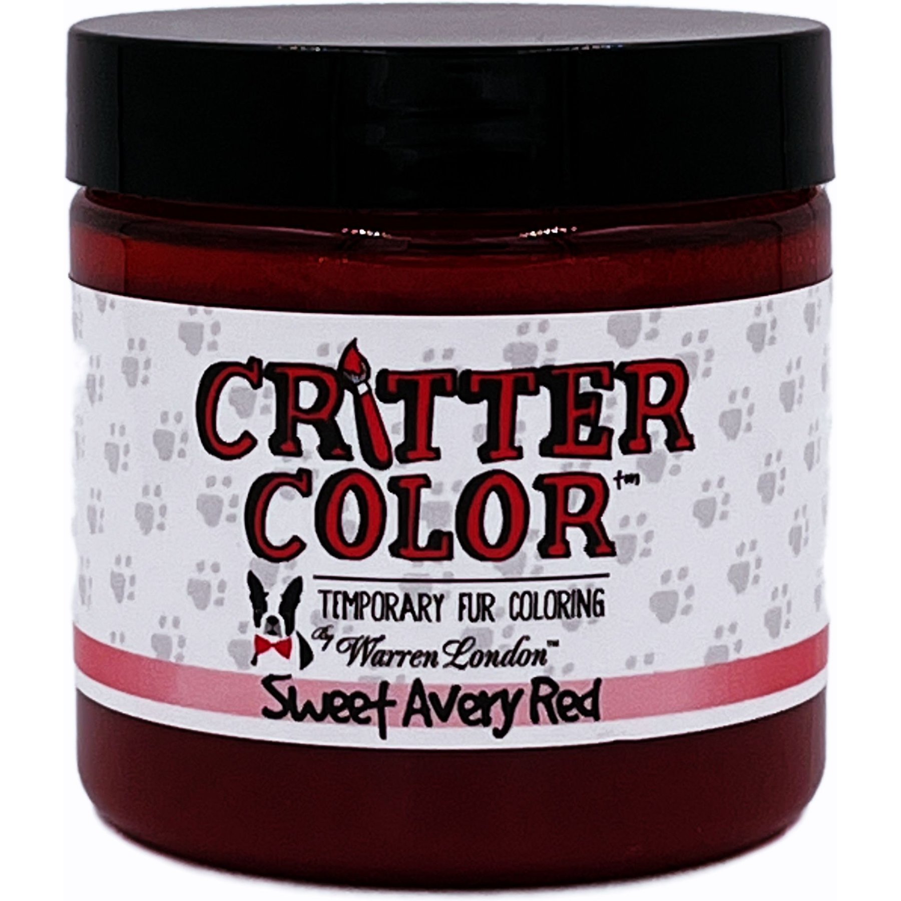 Warren London Critter Color Temporary Pet Fur Coloring, 4-fl oz, Red
