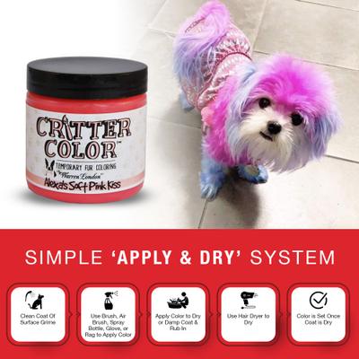 Show full view: Warren London Critter Color Temporary Pet Fur Coloring, 4-fl oz, Red slide 3 of 10