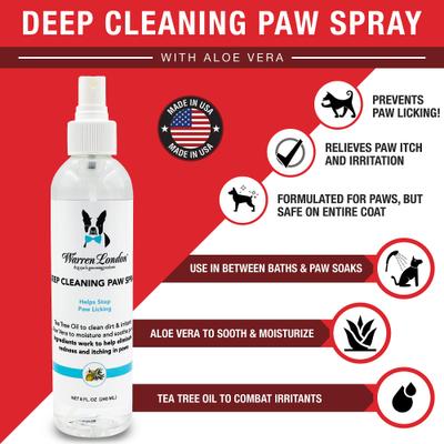 Show full view: Warren London Deep Cleaning Paw Dog Spray, 8-fl oz bottle slide 3 of 8