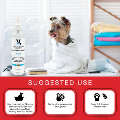 Show full view: Warren London Deep Cleaning Paw Dog Spray, 8-fl oz bottle slide 4 of 8
