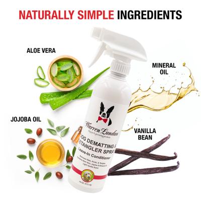 Show full view: Warren London Dematting & Detangling Leave-In Conditioner Dog Spray, 16-fl oz bottle slide 3 of 6