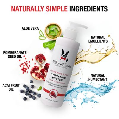 Show full view: Warren London Dog Hydrating Butter, 8-fl oz bottle, Pomegranate & Acai slide 4 of 7