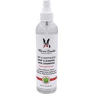 Warren London Dry & Waterless Green Apple Scented Deep Cleaning Dog Shampoo, 8-fl oz bottle