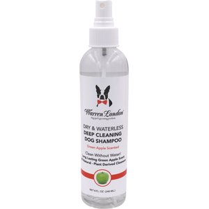 Warren London Dry & Waterless Green Apple Scented Deep Cleaning Dog Shampoo, 8-fl oz bottle