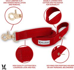 Warren London Fabric Dog Leash, 5-ft, Red slide 2 of 5