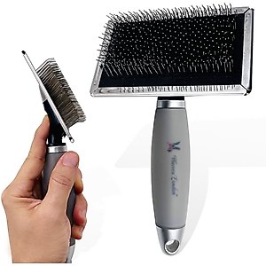 Warren London Gel-Handle Slicker for Long & Thick Fur Dog Brush
