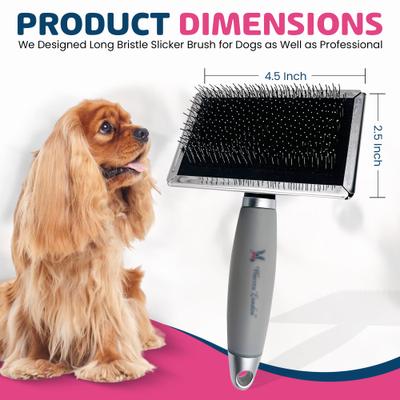 Show full view: Warren London Gel-Handle Slicker for Long & Thick Fur Dog Brush slide 4 of 5