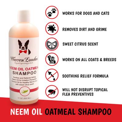 Show full view: Warren London Neem Oil Itch Relieving Dog Shampoo, 17-fl oz bottle slide 2 of 7