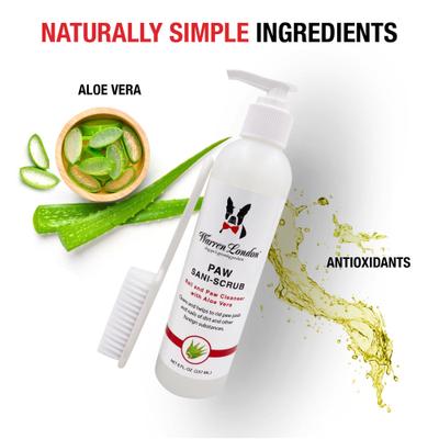 Show full view: Warren London Paw Sani-Scrub Paw & Nail Dog Cleanser, 8-fl oz bottle slide 3 of 7