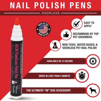 Show full view: Warren London Pawdicure Dog Nail Polish Pen, Neon Pink slide 2 of 8