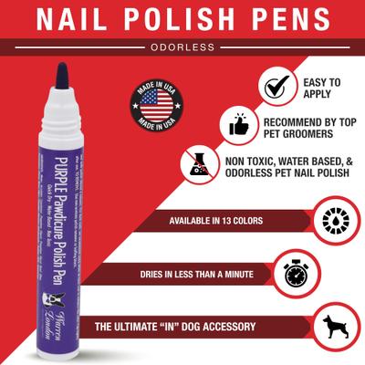 Show full view: Warren London Pawdicure Dog Nail Polish Pen, Purple slide 2 of 7