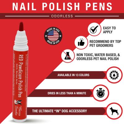 Show full view: Warren London Pawdicure Dog Nail Polish Pen, Red slide 2 of 7