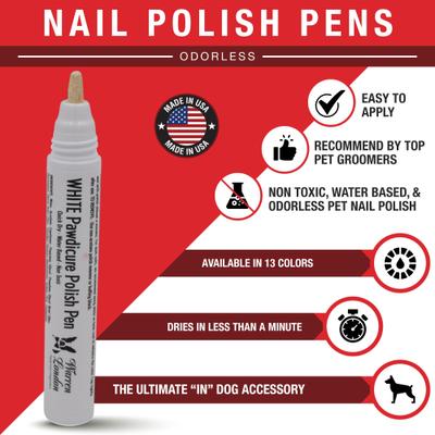 Show full view: Warren London Pawdicure Dog Nail Polish Pen, White slide 2 of 8
