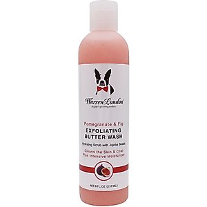 Warren London Pomegranate & Fig Exfoliating Butter Dog Wash, 8-fl oz bottle