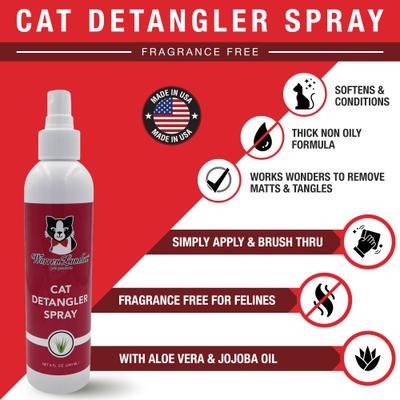 Show full view: Warren London Unscented Cat Detangler Spray, 8-fl oz bottle slide 3 of 8