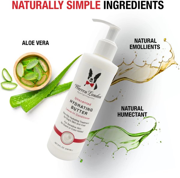 Show full view: Warren London Unscented Hydrating Butter Leave In Dog Conditioner, 8-fl oz bottle slide 3 of 7