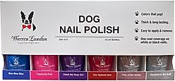 Warren London Variety Pack Dog Nail Polish, 0.50-oz bottle, 6 count
