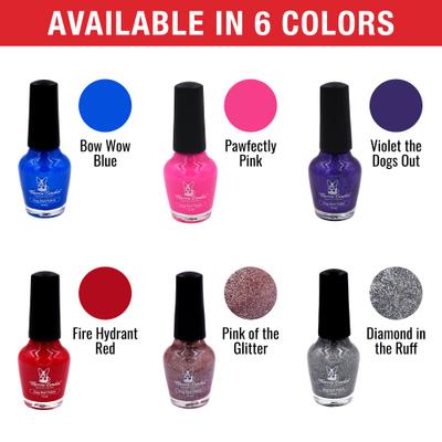 Show full view: Warren London Variety Pack Dog Nail Polish, 0.50-oz bottle, 6 count slide 5 of 8