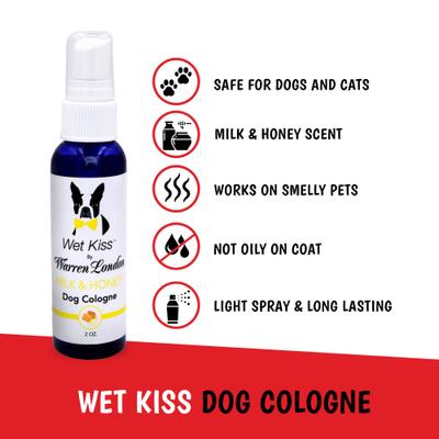 Show full view: Warren London Wet Kiss Milk & Honey All-Natural Dog Cologne, 2-fl oz bottle slide 3 of 7