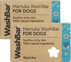 WashBar Manuka Dog Soap Bar, 2 count