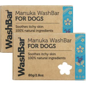 WashBar Manuka Dog Soap Bar, 2 count