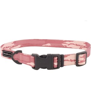 Water & Woods Adjustable Dog Collar, Bottomland Pink, Large: 18-26-in neck, 1-in wide