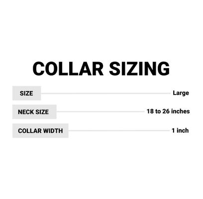 Show full view: Water & Woods Adjustable Reflective Dog Collar, Water & Woods Orange, Large: 18-26-in neck, 1-in wide slide 2 of 2