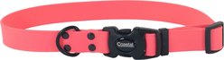 Water & Woods BioThane Adjustable Dog Collar, Pink, 18 to 26-in neck, 1-in wide