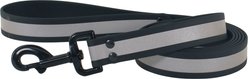 Water & Woods BioThane Reflective Dog Leash, 6-ft long, 1-in wide, Black