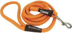 Water & Woods Braided Rope Snap Dog Leash, Safety Orange