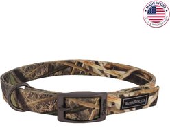 Water & Woods Double-Ply Patterned Hound Dog Collar, Shadow Grass Blades, Medium: 18-in neck, 1-in wide