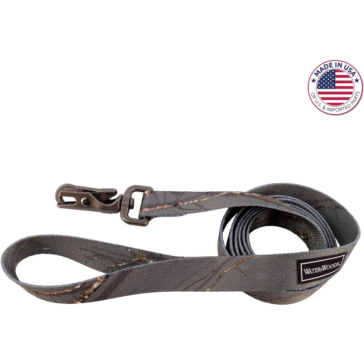 Water & Woods Patterned Dog Leash, Country Roots Evergreen