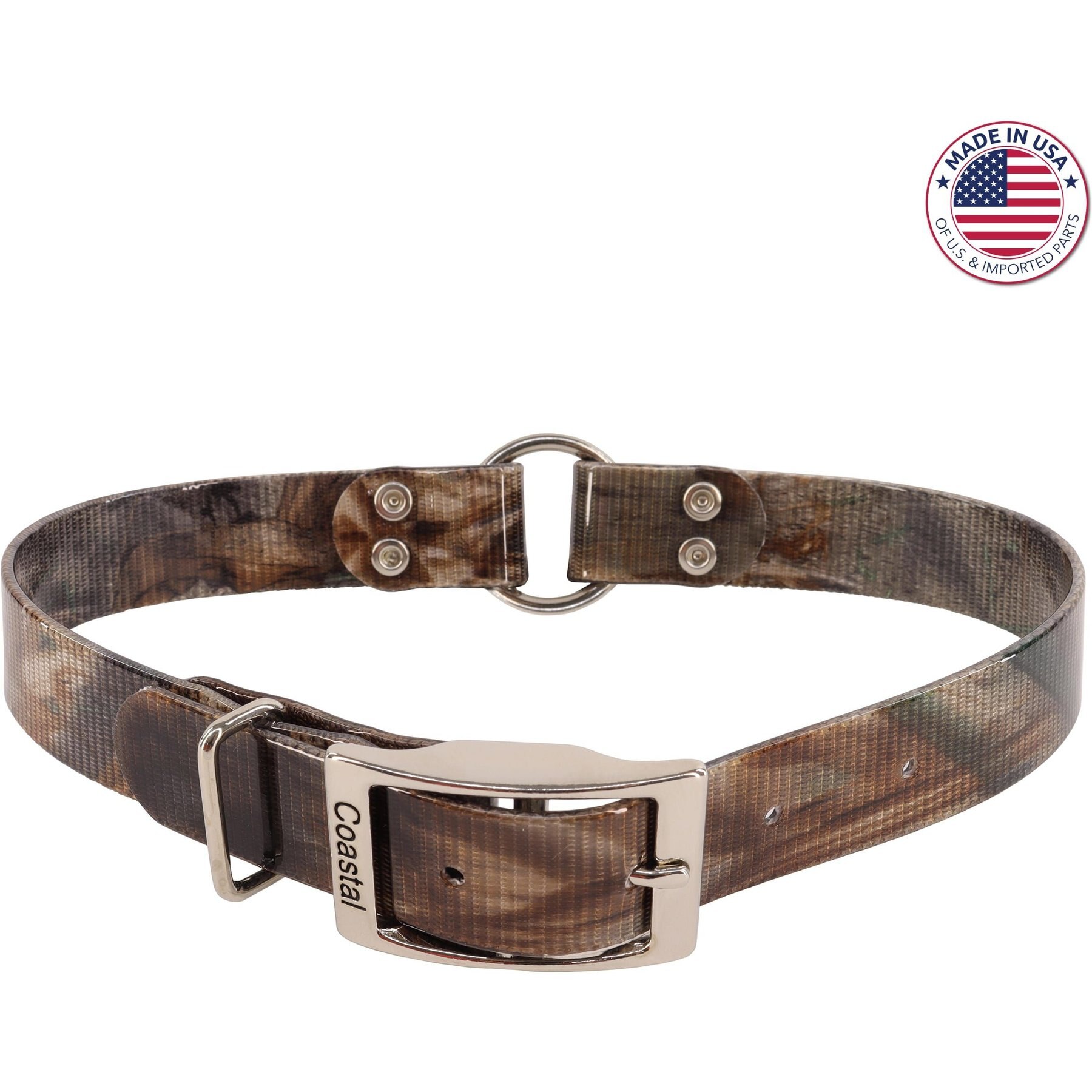 Water & Woods Waterproof Hound Dog Collar, Shadow Grass Blades, Medium: 18-in neck, 1-in wide