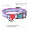 Show in main carousel: WAUDOG Glow in the Dark QR Passport Nylon Standard Dog Collar, Purple, Medium: 9 1/2 to 15 3/4-in neck, 3/4-in neck slide 4 of 9